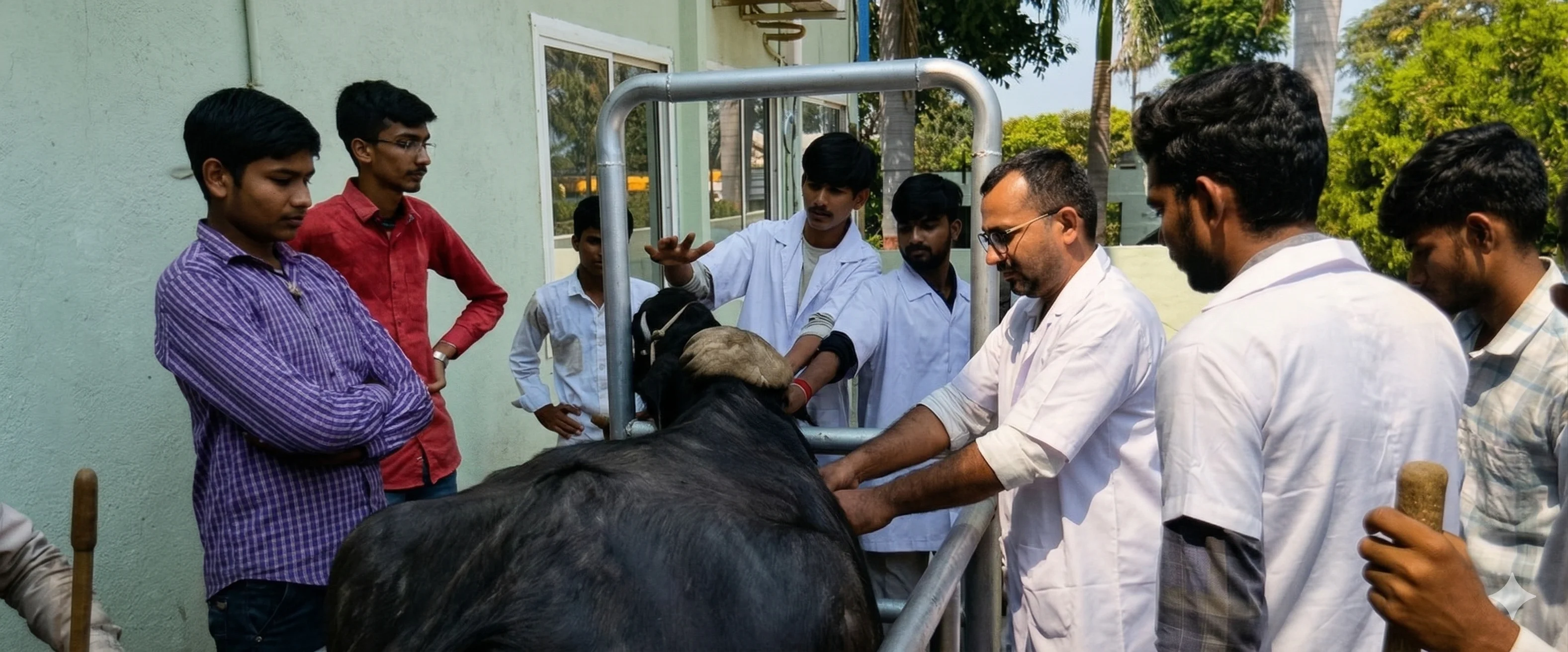 doctor and students